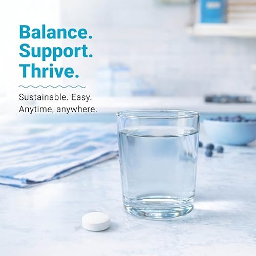 Alkalife pH Balance Tabletten – 1 Pack, Alkalische Mineralunterstützung ohne Flaschen, Magensaftresistente Kapseln für maximale Aufnahme, Kalium & Natriumbicarbonat, Immununterstützung, 90 Tabletten (1 Monatsvorrat)