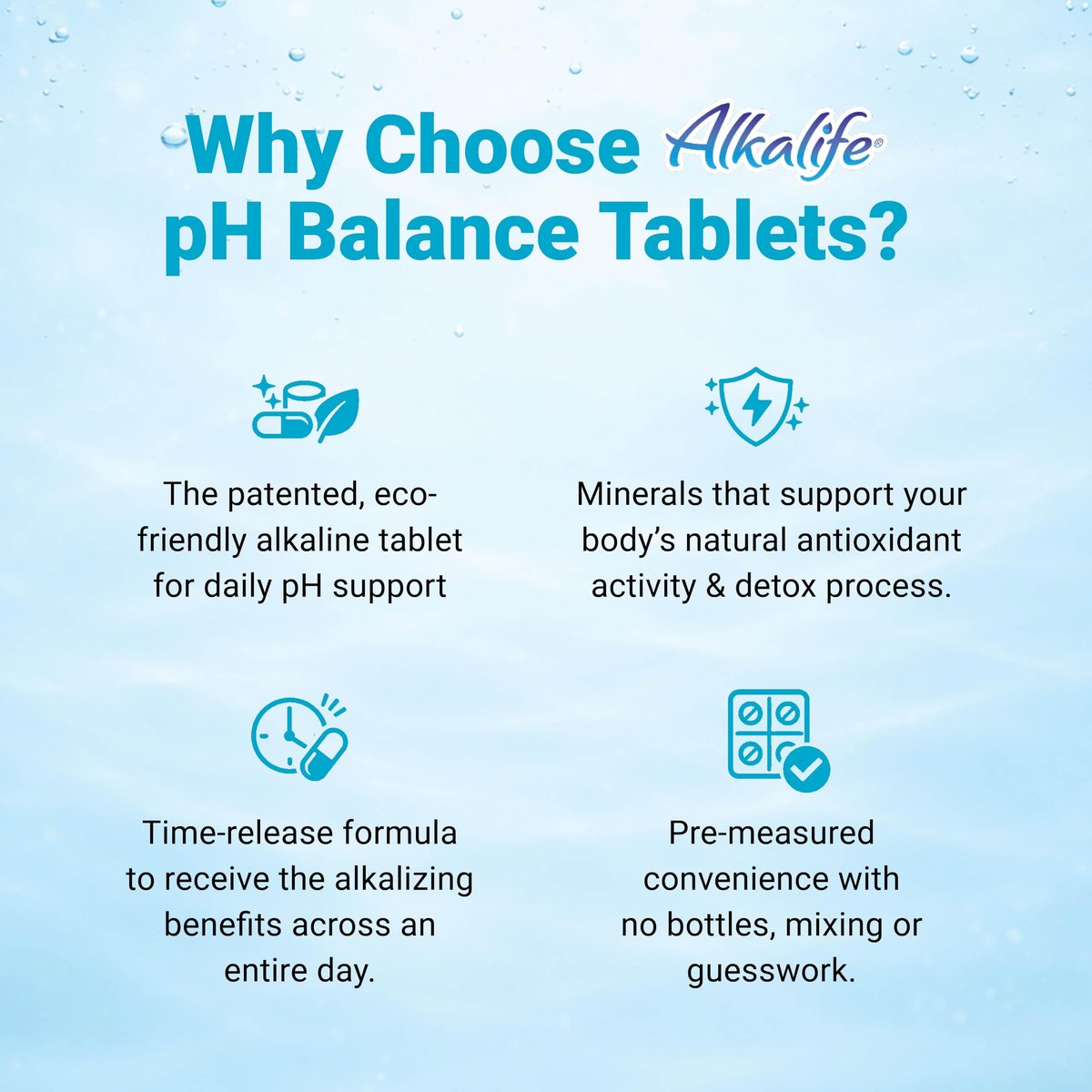 Alkalife pH Balance Tabletten – 1 Pack, Alkalische Mineralunterstützung ohne Flaschen, Magensaftresistente Kapseln für maximale Aufnahme, Kalium & Natriumbicarbonat, Immununterstützung, 90 Tabletten (1 Monatsvorrat)