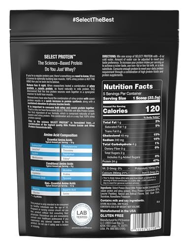 PEScience Select Protein Pulver – Molken- und Kasein-Mischung, glutenfrei, kohlenhydratarm, kalorienarm, keto-freundlich – Erdbeer-Käsekuchen, 5 Portionen