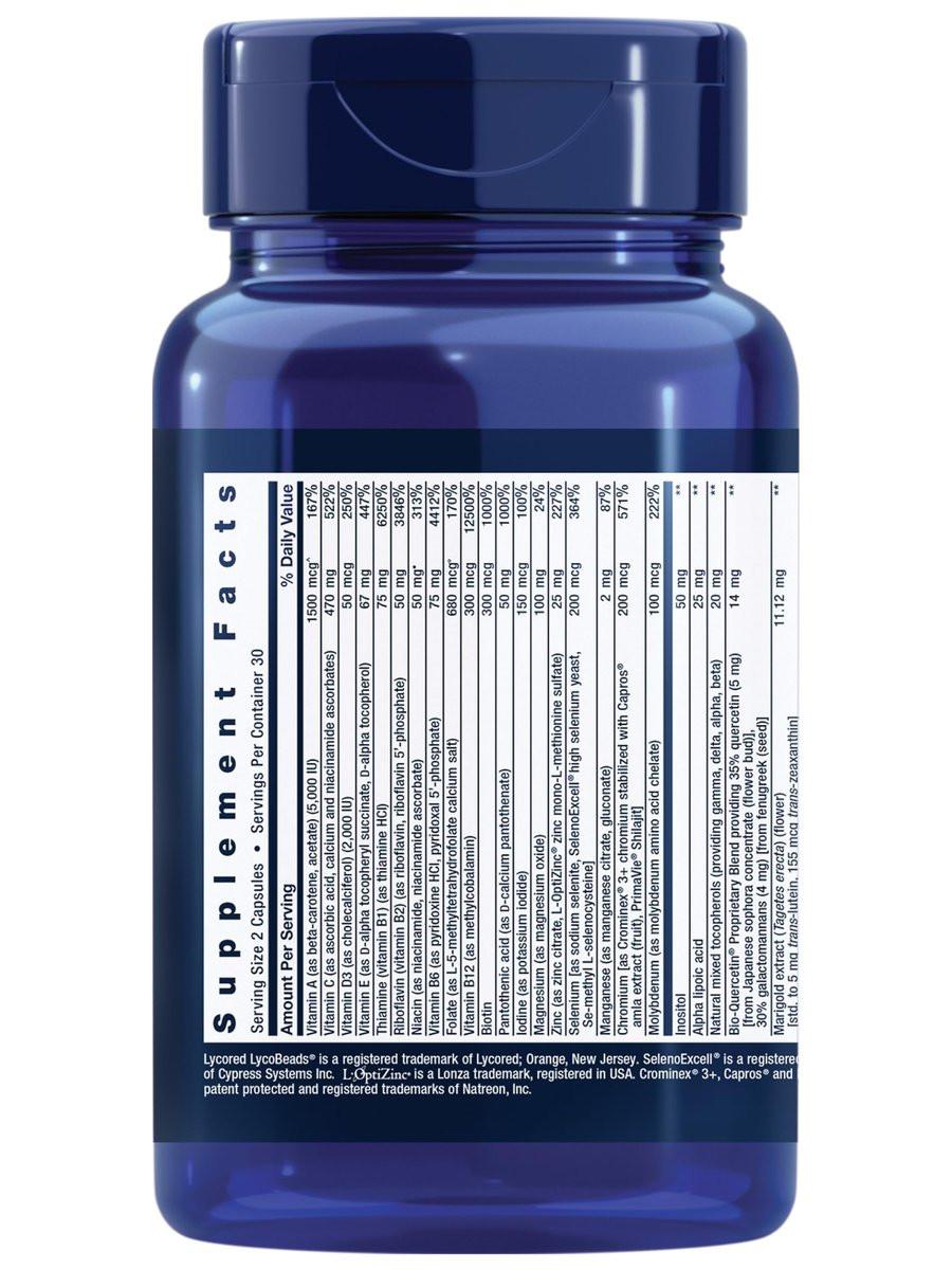 Life Extension Two-Per-Day Multivitamin – Herz, Gehirn, Blutgefäße & Zellgesundheit – essentielle Vitamine & Mineralien – glutenfrei, non-GMO – 60 Kapseln