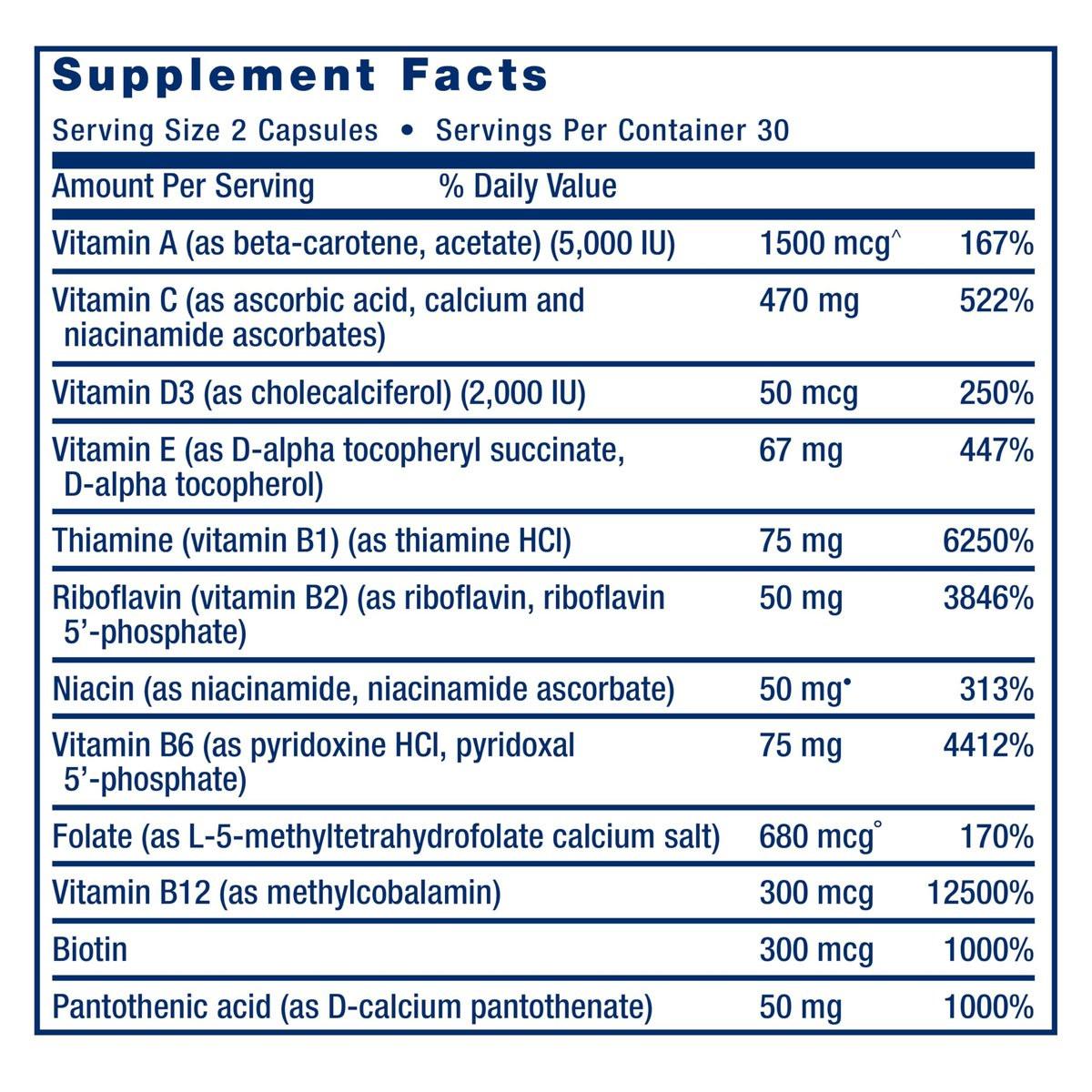 Life Extension Two-Per-Day Multivitamin – Herz, Gehirn, Blutgefäße & Zellgesundheit – essentielle Vitamine & Mineralien – glutenfrei, non-GMO – 60 Kapseln