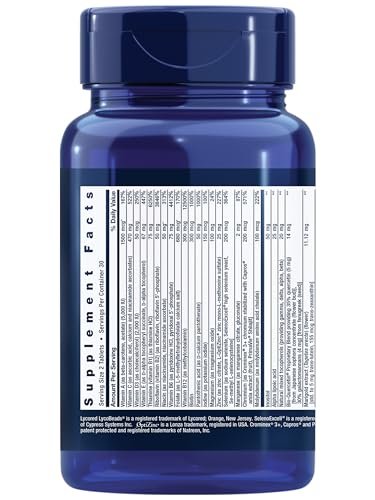 Life Extension Two-Per-Day Multivitamin – Tägliche Vitamine & Mineralien für Männer und Frauen – Komplettes Multivitaminpräparat für Energie und Gesundheit – Glutenfrei – Nicht-GVO – 60 Tabletten