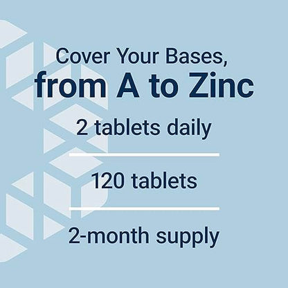 Life Extension Two-Per-Day Multivitamin – Über 25 Vitamine, Mineralien & Extrakte – Vitamine B6, C, D – Zink – Zweimonatsvorrat – Nicht-GVO, Glutenfrei – 120 Tabletten