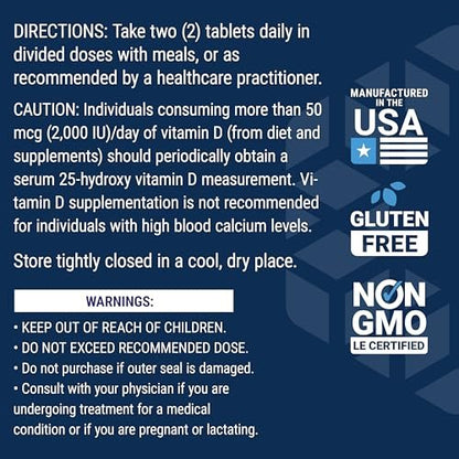 Life Extension Two-Per-Day Multivitamin – Über 25 Vitamine, Mineralien & Extrakte – Vitamine B6, C, D – Zink – Zweimonatsvorrat – Nicht-GVO, Glutenfrei – 120 Tabletten