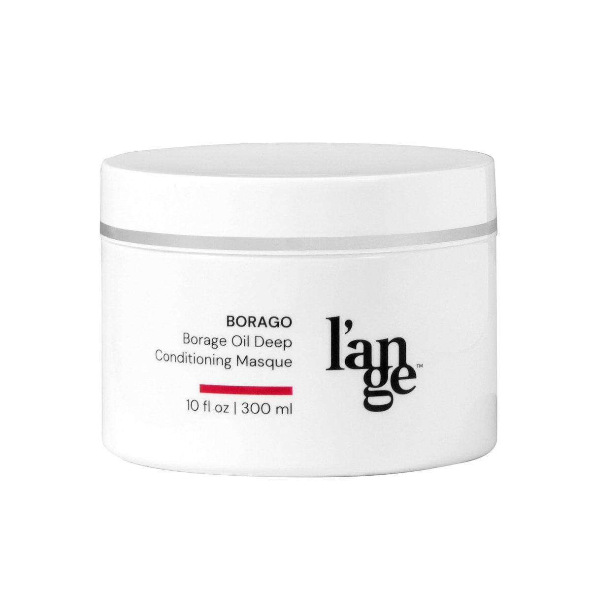 L'ANGE HAIR Borago Tiefenpflegende Haarmaske für geschädigtes Haar | Feuchtigkeitsspendende Maske mit Borretschöl & Keratin | Für weiches, glänzendes & frizzfreies Haar | Sulfat- & parabenfrei | 295 ml