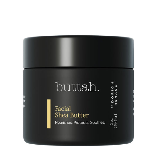 Buttah Skin Gesichts-Sheabutter 2oz – Bio, geschlagen, roh, feuchtigkeitsspendend für alle Hauttöne