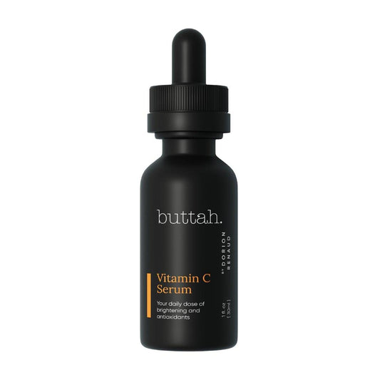 Buttah Skin Vitamin C Serum 30 ml – Gesichtsserum mit Vitamin E, Ferulasäure und grünem Tee