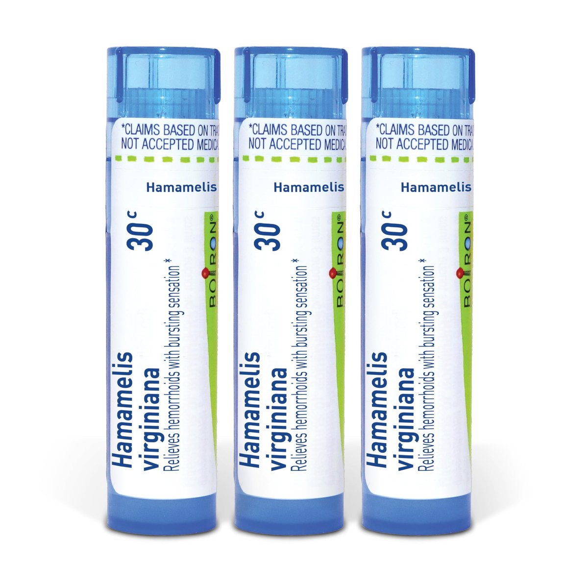 Boiron Hamamelis Virginiana 30C Homöopathisches Arzneimittel gegen Hämorrhoiden mit Druckgefühl – Packung mit 3 (240 Kügelchen)