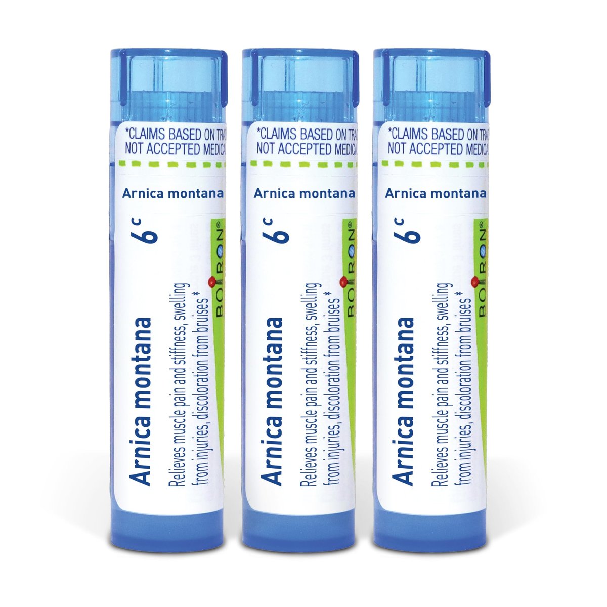 Boiron Arnica Montana 6C Homöopathisches Mittel gegen Muskelschmerzen und Steifheit – 3er-Pack (240 Kügelchen)