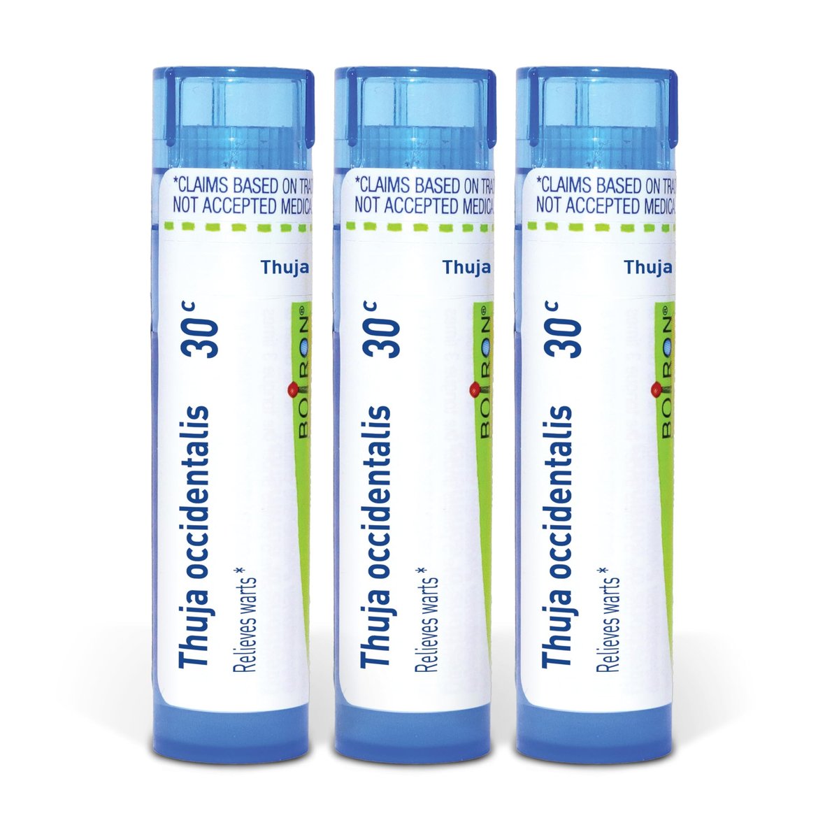 Boiron Thuja Occidentalis 30c Homöopathisches Mittel gegen Warzen – 3er-Pack (240 Kügelchen)