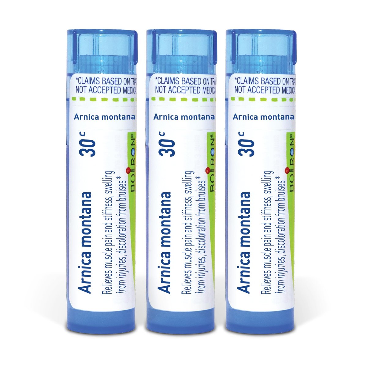Boiron Arnica Montana 30C Homöopathisches Arzneimittel gegen Muskelschmerzen und Steifheit – Packung mit 3 (240 Kügelchen)
