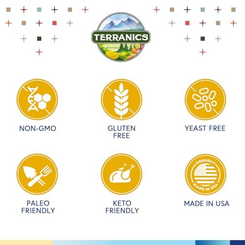 Terranics Probiotika 60 Milliarden CFU, 20 Stämme, 60 vegane Kapseln - Präbiotika & Probiotika, haltbares Nahrungsergänzungsmittel für Männer & Frauen, Non-GMO, ohne Soja, Milch & Gluten