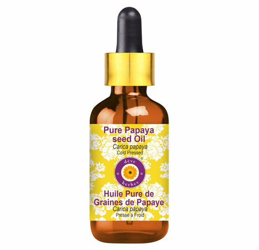 dève herbes Reines Papaya-Samenöl (Carica Papaya) mit Glas-Pipette, kaltgepresst 100 ml (3,38 oz)