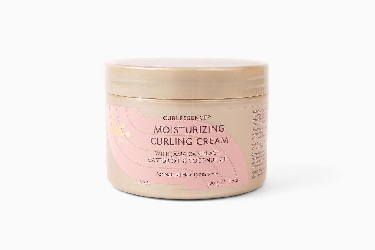 KeraCare CurlEssence Feuchtigkeitsspendende Kokos-Curling-Creme mit jamaikanischem schwarzem Rizinusöl und Kokosöl – für lockiges Haar – silikon- und parabenfrei – 319 g