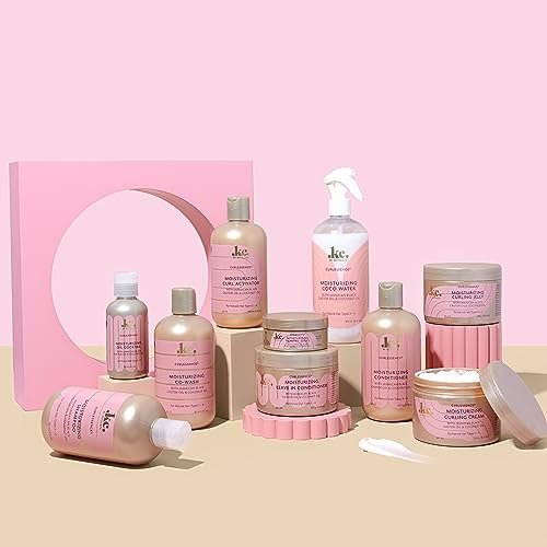 KeraCare CurlEssence Feuchtigkeitsspendende Kokos-Curling-Creme mit jamaikanischem schwarzem Rizinusöl und Kokosöl – für lockiges Haar – silikon- und parabenfrei – 319 g