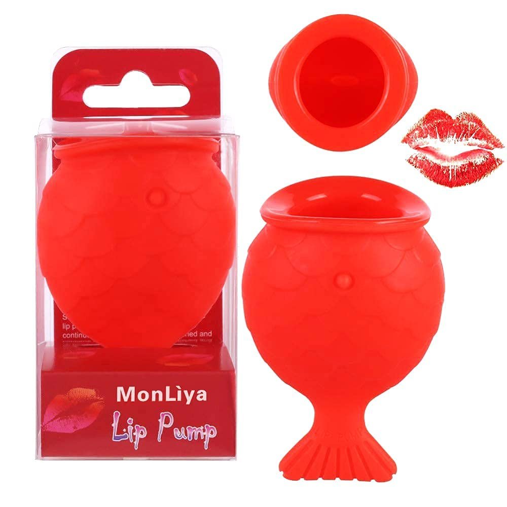 MonLiya Lippenvergrößerungsgerät – Silikon Fischform Lippenplumper für natürliche, vollere Lippen