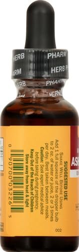 Herb Pharm Bioaktiver Ashwagandha-Flüssigextrakt ohne Alkohol – Stimmungsunterstützung, veganes Ashwagandha-Wurzel-Glycerit, geschmackvolles Adaptogen für Erwachsene, nicht-GVO, 30 ml