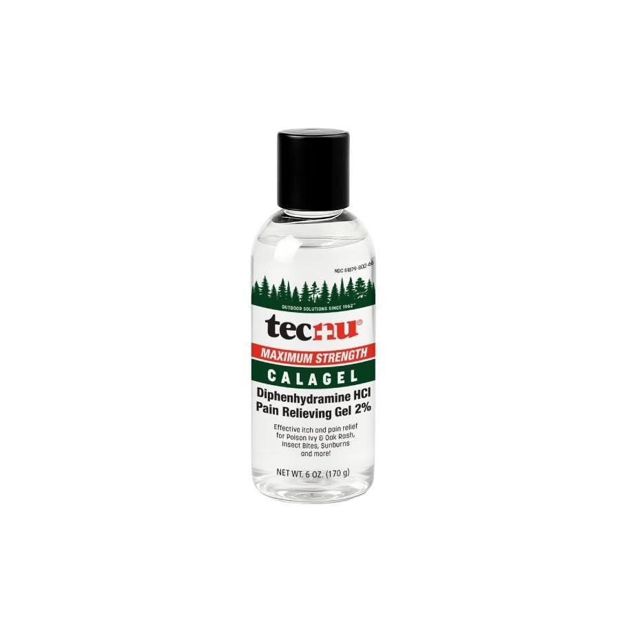 Tecnu Calagel Anti-Juckreiz Gel, Maximale Stärke gegen Giftefeu, Hautausschläge, Insektenstiche und leichte Verbrennungen, 177 ml