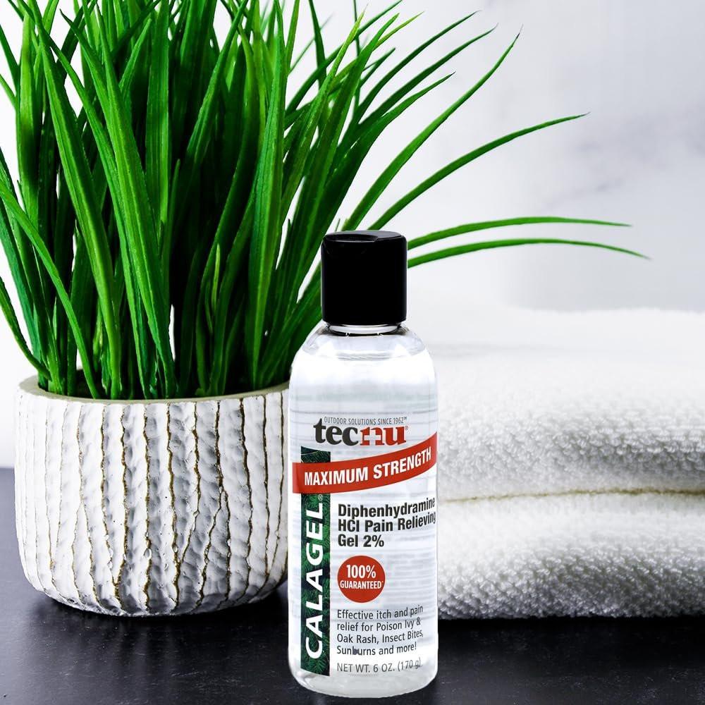 Tecnu Calagel Anti-Juckreiz Gel, Maximale Stärke gegen Giftefeu, Hautausschläge, Insektenstiche und leichte Verbrennungen, 177 ml