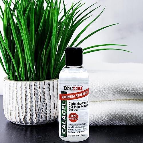 Tecnu Calagel Anti-Juckreiz Gel, Maximale Stärke gegen Giftefeu, Hautausschläge, Insektenstiche und leichte Verbrennungen, 177 ml