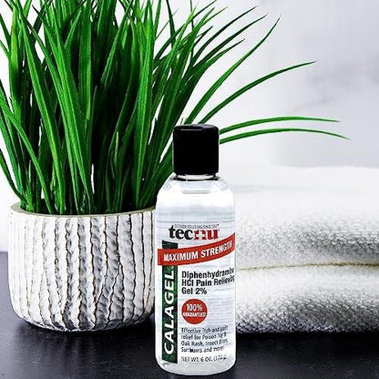 Tecnu Calagel Anti-Juckreiz Gel, Maximale Stärke gegen Giftefeu, Hautausschläge, Insektenstiche und leichte Verbrennungen, 177 ml