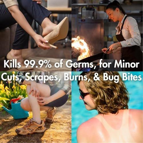 Bactine Max Schmerzlinderndes Antiseptikum Spray mit Lidocain, Erste Hilfe Schmerz + Juckreiz Linderung, Ohne Stechen, Tötet 99% der Keime*, 5oz
