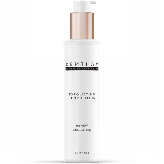 DRMTLGY Hautlotion für raue und unebene Haut, KP, trockene Haut und Follikulitis – 12% Alpha-Hydroxysäure (AHA) Lotion, 196 ml