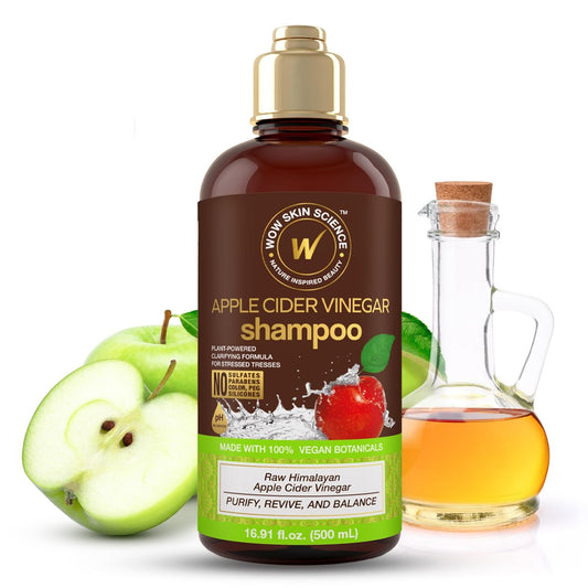 WOW Skin Science Apfelessig Shampoo 500 ml – Natürliche Haarpflege für gesundes Haar