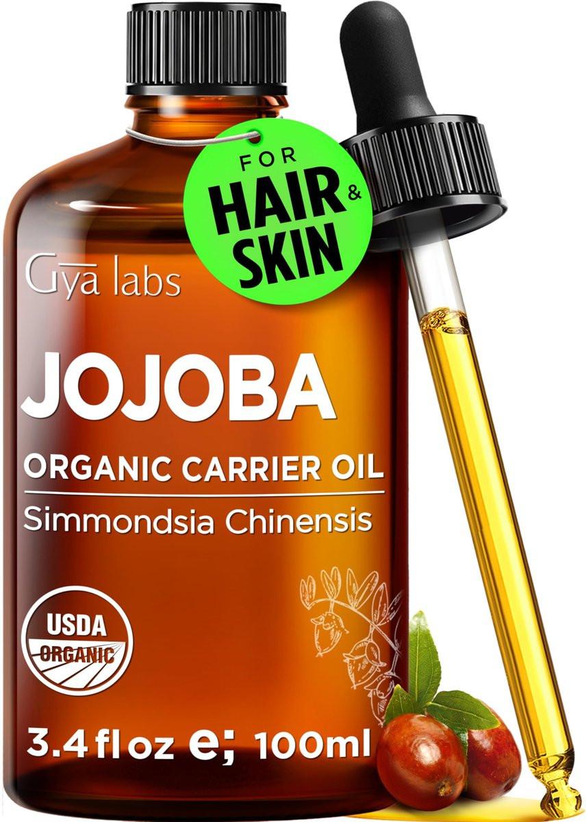 Gya Labs USDA Bio-Jojobaöl - 100 ml - Trägeröl für Haare, Haut, Gesicht, Kopfhaut & Körpermassage