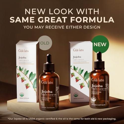 Gya Labs USDA Bio-Jojobaöl - 100 ml - Trägeröl für Haare, Haut, Gesicht, Kopfhaut & Körpermassage