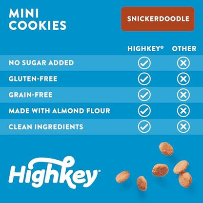 HighKey Cookies Variety Pack – 3er-Pack Kekse & Brownie Bites, Low Carb, ohne Zuckerzusatz, glutenfrei, Diabetikerfreundlich (6,75 oz)