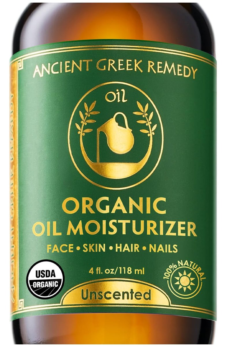Ancient Greek Remedy Gesichtsöl für trockene Haut - Bio, unparfümiert, Anti-Aging-Serum mit Jojoba, Hagebutte, Mandel, Olive, Vitamin E - Gua Sha Öl - Natürliche Körperfeuchtigkeitspflege für Frauen & Männer 118 ml