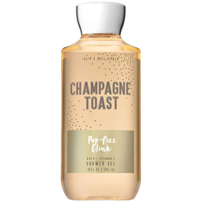 Bath & Body Works Champagner Toast Duschgel, Nährende Reinigung mit Pro-Vitamin B5 & Aloe, Spritziger Champagner & Beeren Duft, Sanft für die tägliche Anwendung, 295 ml - 1 Packung