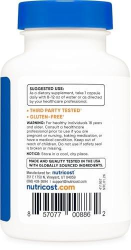 Nutricost Vitamin B2 (Riboflavin) 100mg, 120 Kapseln - Glutenfrei und Nicht-GVO