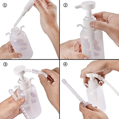 Wiederverwendbares Vaginalreinigungssystem – Exzellenter Vaginalreiniger, manuelle Druckreinigung, 100 % sicher, 300 ml Fassungsvermögen, inklusive 2 zusätzlicher Düsenaufsätze, von Ärzten empfohlen (300 ml)