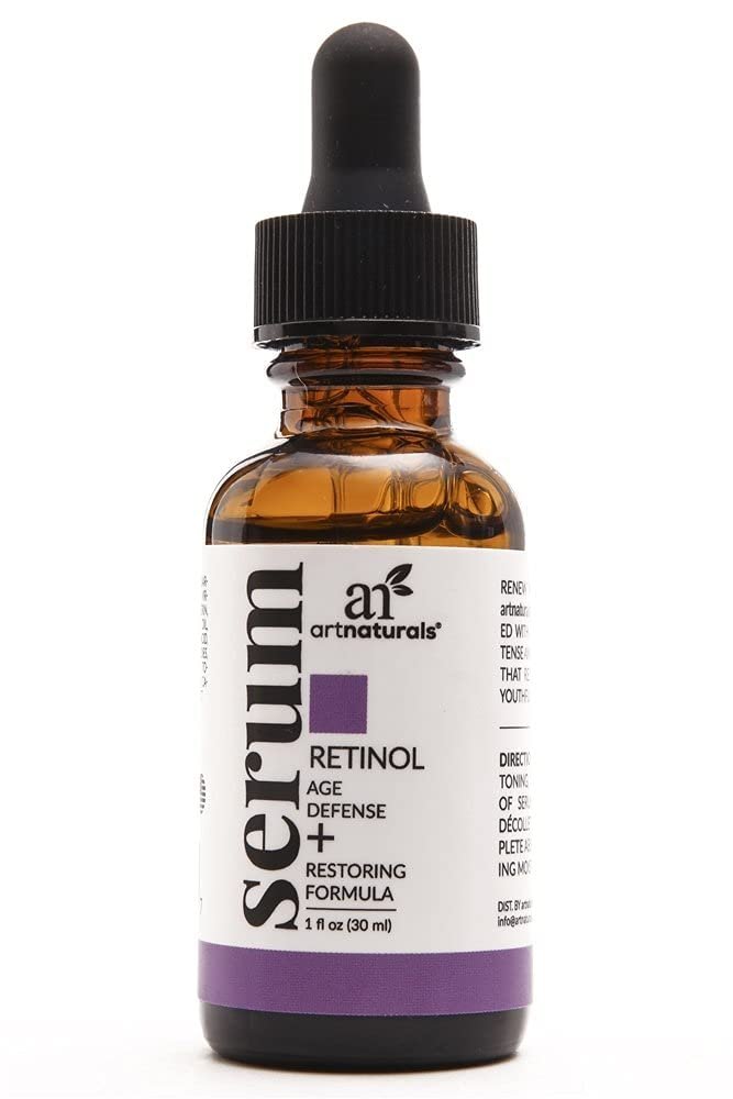 ArtNaturals Retinol Serum – 30 ml Anti-Aging Gesichtsserum mit Hyaluronsäure und Vitamin E