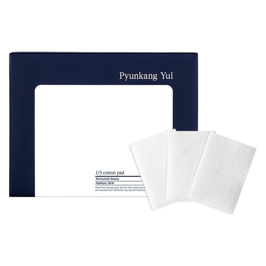 Pyunkang YUL PKY 1/3 Cotton Pads – Hochsaugfähige Gesichtswattepads, fusselfreie Abschminkpads (160 Stück)