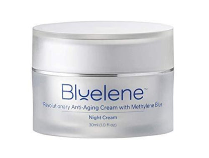 Bluelene Anti-Falten Nachtcreme mit Methylenblau – Revolutionäre Hautpflege für empfindliche Haut (30 ml)