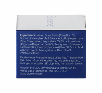 Bluelene Anti-Falten Nachtcreme mit Methylenblau – Revolutionäre Hautpflege für empfindliche Haut (30 ml)
