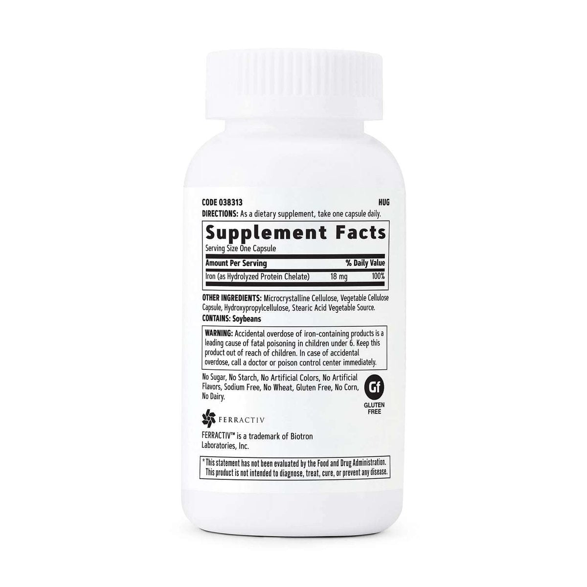 GNC Gentlesorb Eisen 18 mg Nahrungsergänzungsmittel – Unterstützt die Bildung roter Blutkörperchen, 90 Portionen