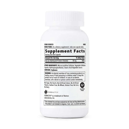 GNC Gentlesorb Eisen 18 mg Nahrungsergänzungsmittel – Unterstützt die Bildung roter Blutkörperchen, 90 Portionen