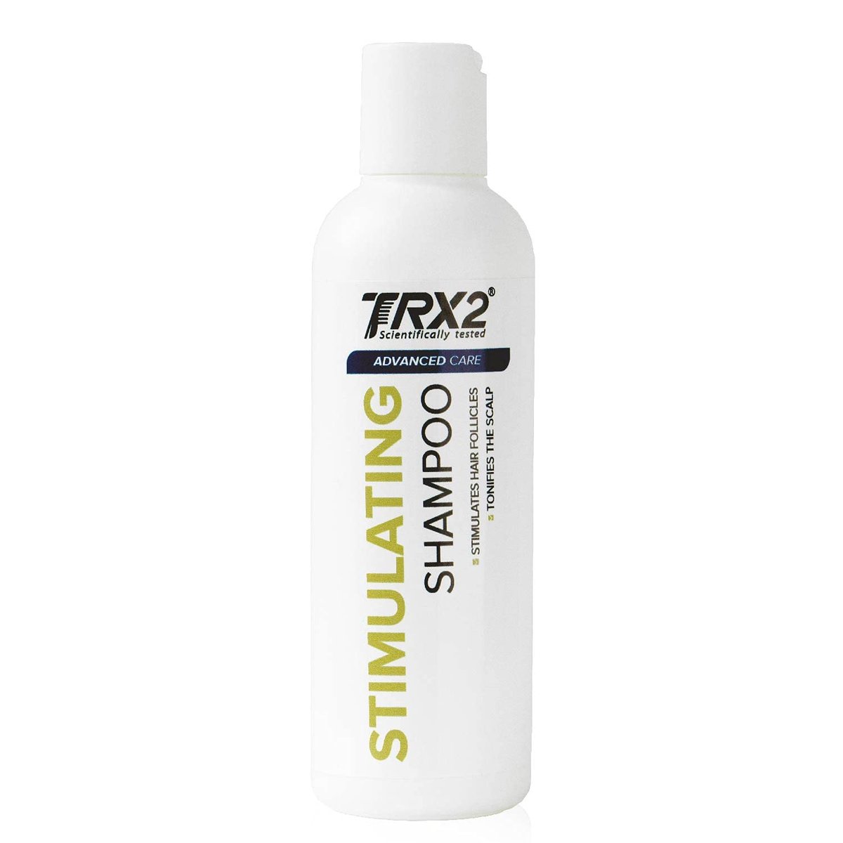 TRX2 Stimulierendes Shampoo – Reinigung und Kräftigung mit Koffein, Biotin und Soja – Parabenfrei (200 ml)