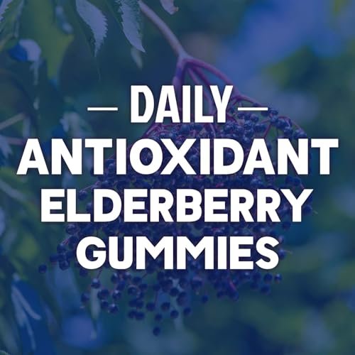 Elderberry Immun-Boost Gummis – 3-fach Stärke mit Holunderbeere, Vitamin C, D3 & Zink – 60 Gummis für Erwachsene & Kinder