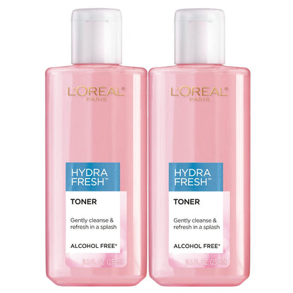 L'Oréal Paris HydraFresh Gesichtswasser mit Pro-Vitamin B5 für einen glatteren, strahlenderen Teint, 2er-Pack (2 x 250 ml)