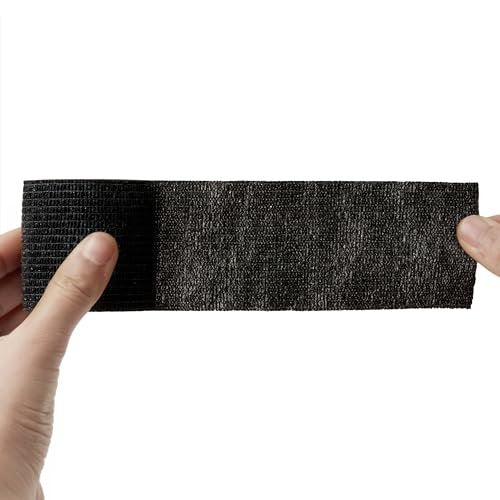 BISIBITA2 Sensi Wrap Grip Cover Sport Selbstklebende Bandage 2 Zoll x 5 Yards 24 Stück (Schwarz)