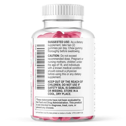 Haar-Vitamin Gummibärchen für Haarwachstum – Beauty-Komplex für Haare, Haut & Nägel mit 5000 mcg Biotin pro Portion – Fördert dichteres, stärkeres, strahlendes Haar für Frauen & Männer, Beerengeschmack – 60 Gummibärchen