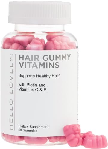 Haar-Vitamin Gummibärchen für Haarwachstum – Beauty-Komplex für Haare, Haut & Nägel mit 5000 mcg Biotin pro Portion – Fördert dichteres, stärkeres, strahlendes Haar für Frauen & Männer, Beerengeschmack – 60 Gummibärchen