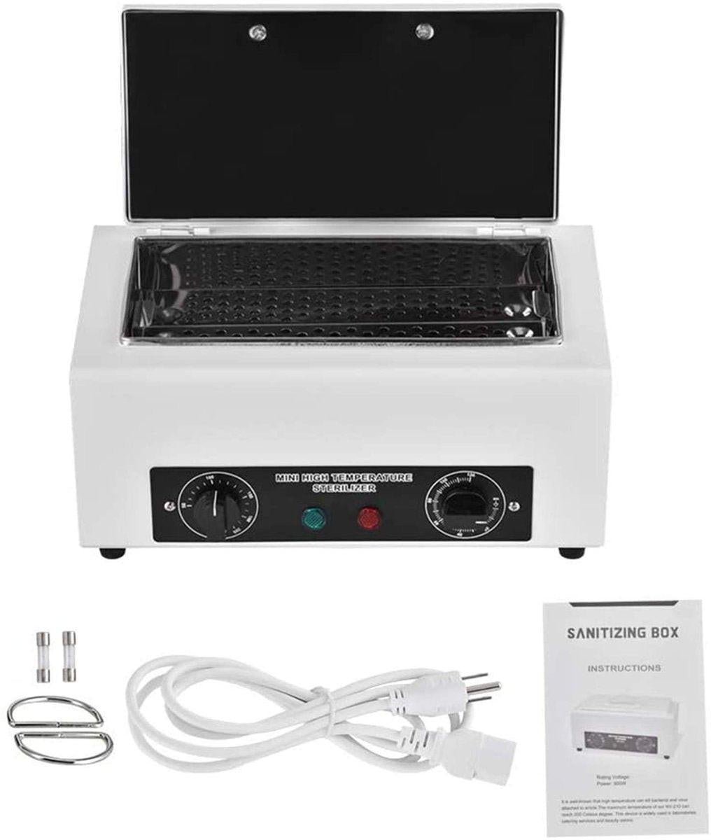 300W Wärmesterilisator NV-210 mit Timer – Desinfektionsbox für Nagel- und Friseurwerkzeuge, Salonausstattung