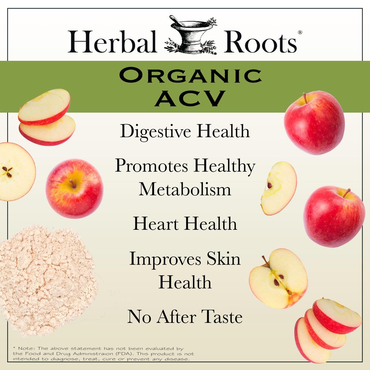 Herbal Roots Bio Apfelessig Kapseln mit Mutter und Bio Cayennepfeffer | 650 mg | 60 Vegane Kapseln