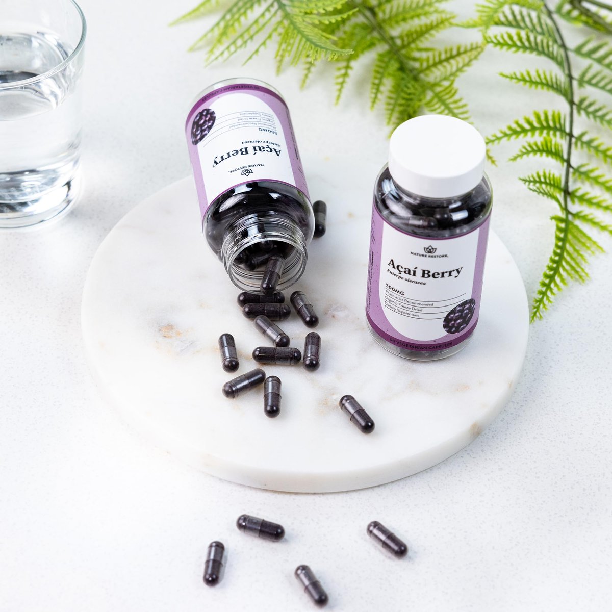 Nature Restore Bio Acai-Beere Kapseln, gefriergetrocknet, 90 Kapseln, Nicht GVO, Glutenfrei, Vegan